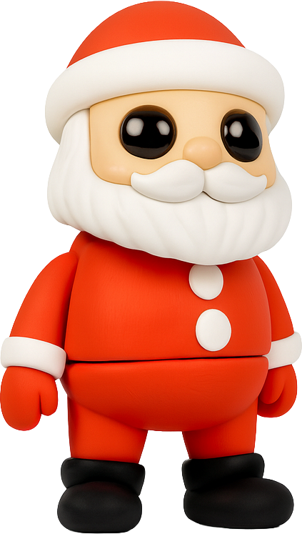 Papá Noel, vista frente